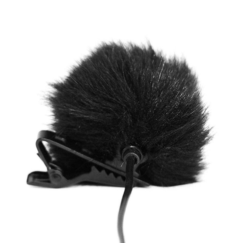 BornFeel Lavalier Wind Muff 2 Pack Lapel Microphone Wind Muff 0.2/0.4 Inch Furry Lav Windscreen Windproof Wind Screen (0.2inch, Black) - Image 4